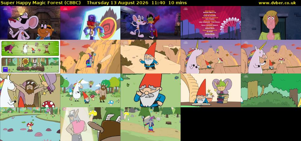 Super Happy Magic Forest (CBBC) Thursday 13 August 2026 11:40 - 11:50