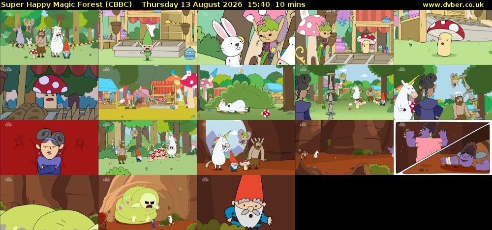 Super Happy Magic Forest (CBBC) Thursday 13 August 2026 15:40 - 15:50