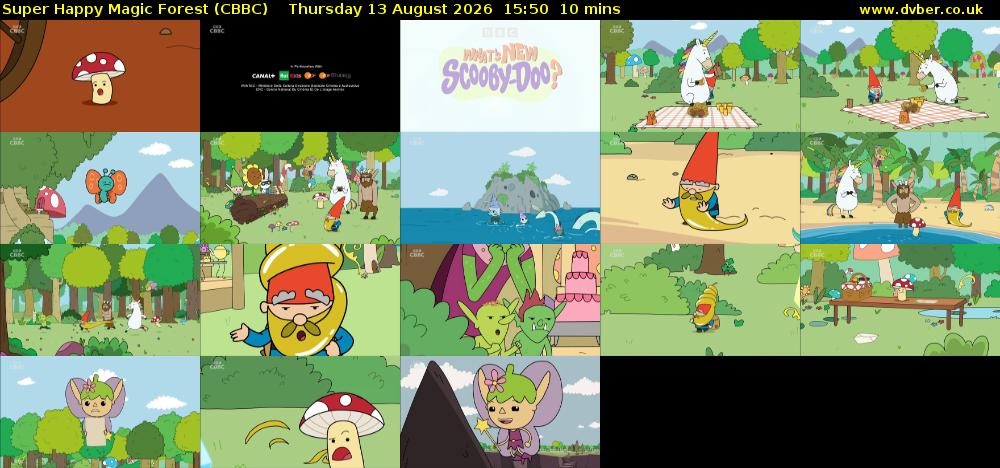 Super Happy Magic Forest (CBBC) Thursday 13 August 2026 15:50 - 16:00