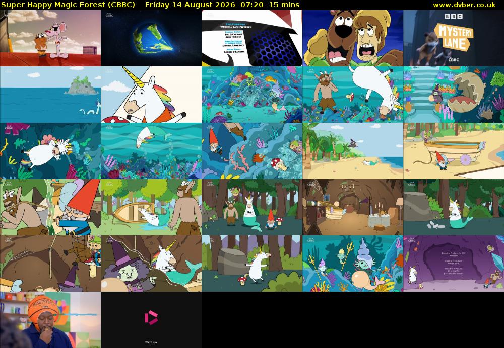 Super Happy Magic Forest (CBBC) Friday 14 August 2026 07:20 - 07:35