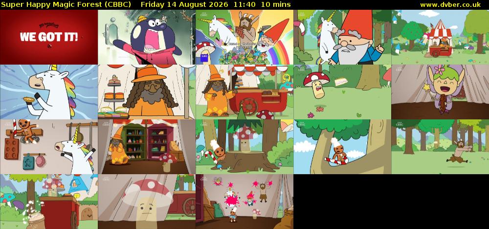 Super Happy Magic Forest (CBBC) Friday 14 August 2026 11:40 - 11:50