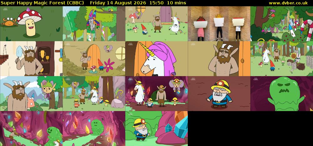 Super Happy Magic Forest (CBBC) Friday 14 August 2026 15:50 - 16:00