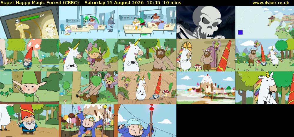 Super Happy Magic Forest (CBBC) Saturday 15 August 2026 10:45 - 10:55