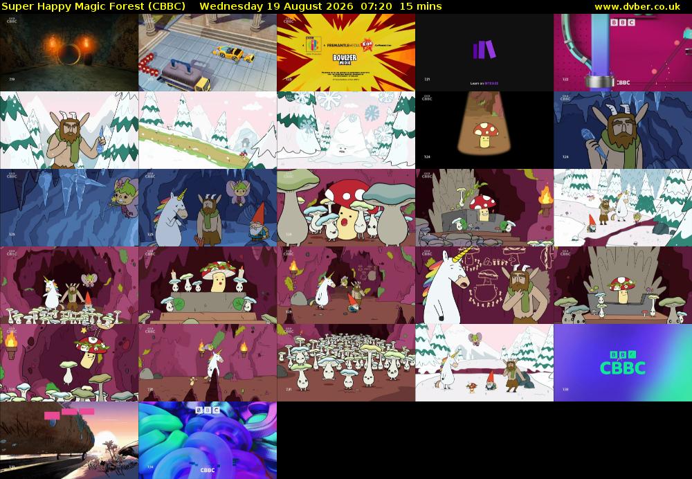 Super Happy Magic Forest (CBBC) Wednesday 19 August 2026 07:20 - 07:35