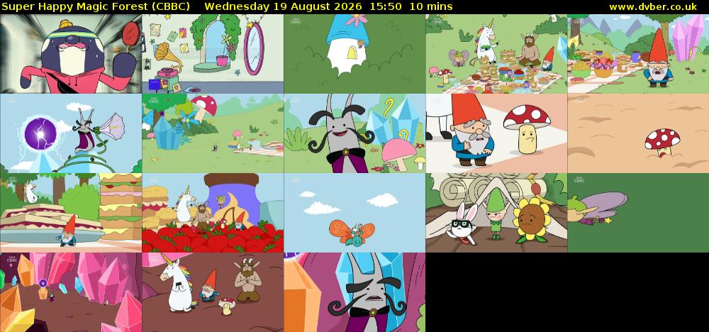 Super Happy Magic Forest (CBBC) Wednesday 19 August 2026 15:50 - 16:00