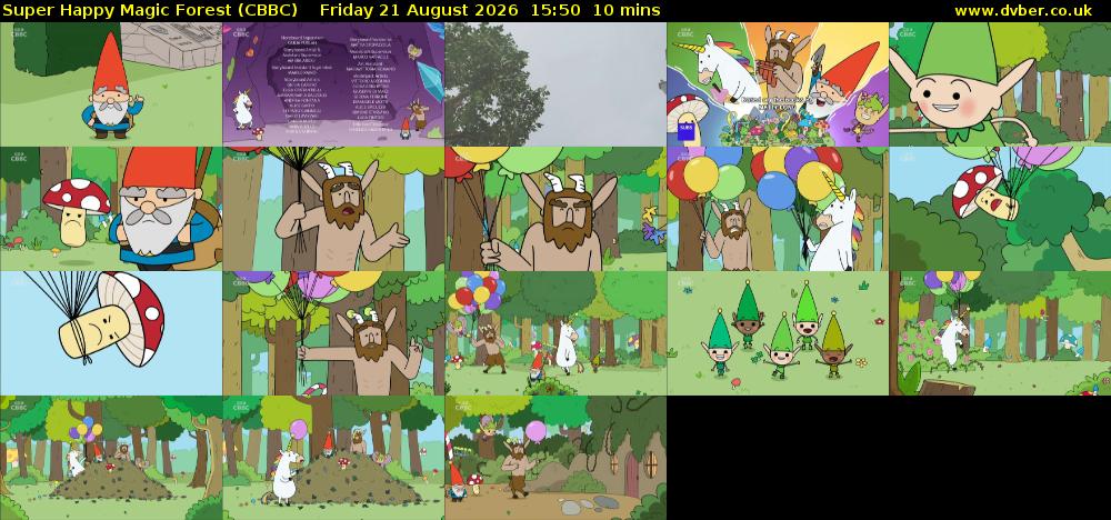 Super Happy Magic Forest (CBBC) Friday 21 August 2026 15:50 - 16:00