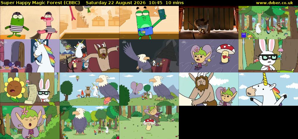 Super Happy Magic Forest (CBBC) Saturday 22 August 2026 10:45 - 10:55