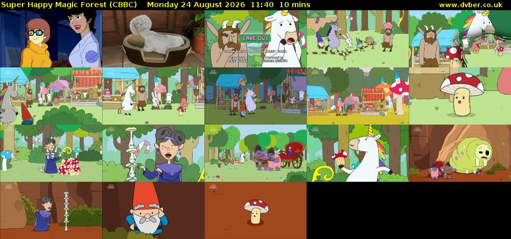 Super Happy Magic Forest (CBBC) Monday 24 August 2026 11:40 - 11:50