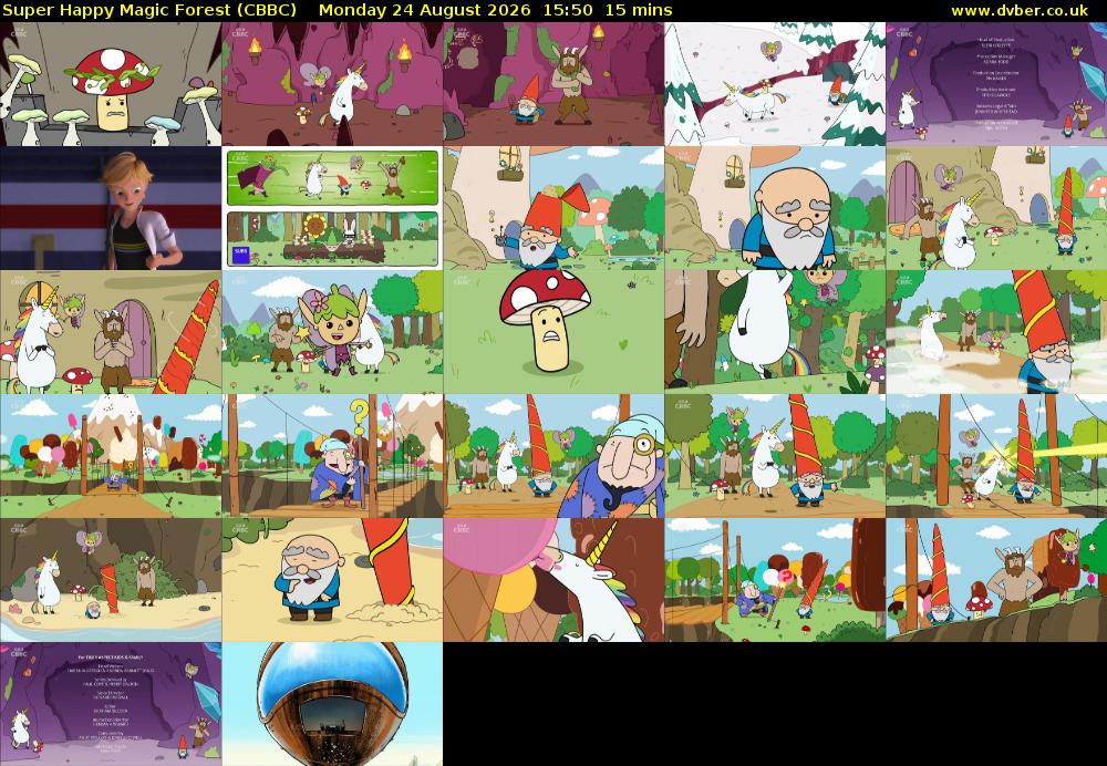 Super Happy Magic Forest (CBBC) Monday 24 August 2026 15:50 - 16:05