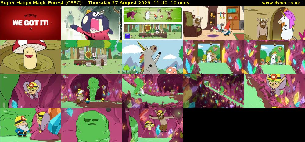 Super Happy Magic Forest (CBBC) Thursday 27 August 2026 11:40 - 11:50