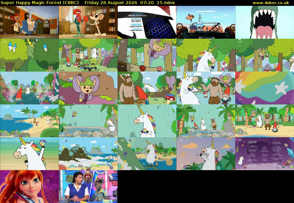 Super Happy Magic Forest (CBBC) Friday 28 August 2026 07:20 - 07:35