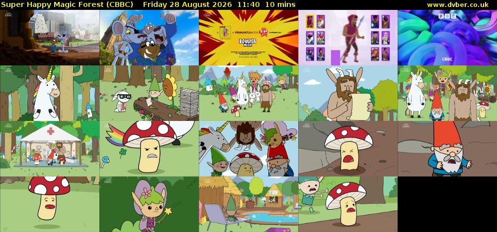Super Happy Magic Forest (CBBC) Friday 28 August 2026 11:40 - 11:50