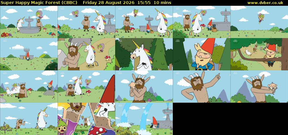 Super Happy Magic Forest (CBBC) Friday 28 August 2026 15:55 - 16:05