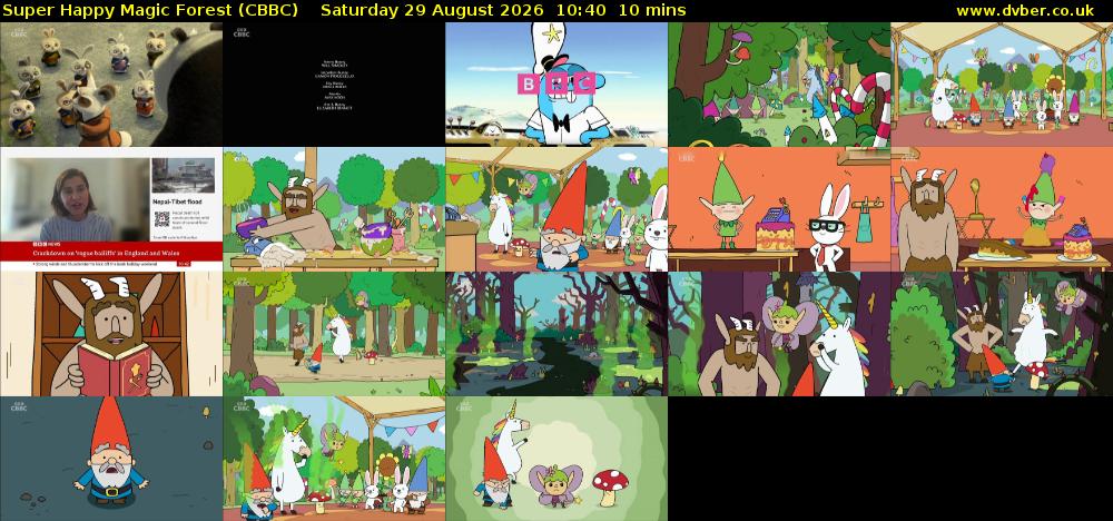 Super Happy Magic Forest (CBBC) Saturday 29 August 2026 10:40 - 10:50