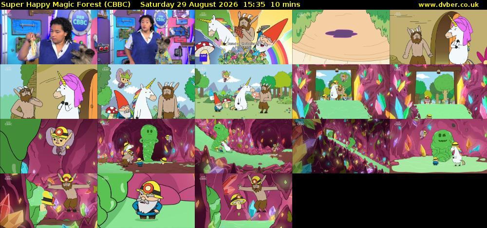 Super Happy Magic Forest (CBBC) Saturday 29 August 2026 15:35 - 15:45