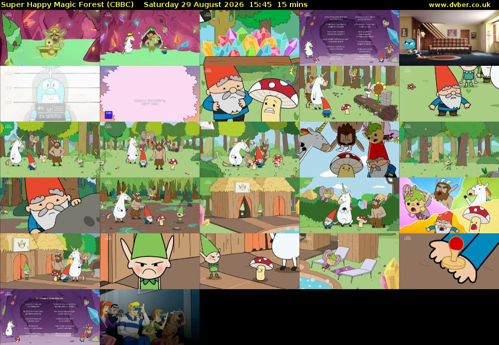 Super Happy Magic Forest (CBBC) Saturday 29 August 2026 15:45 - 16:00