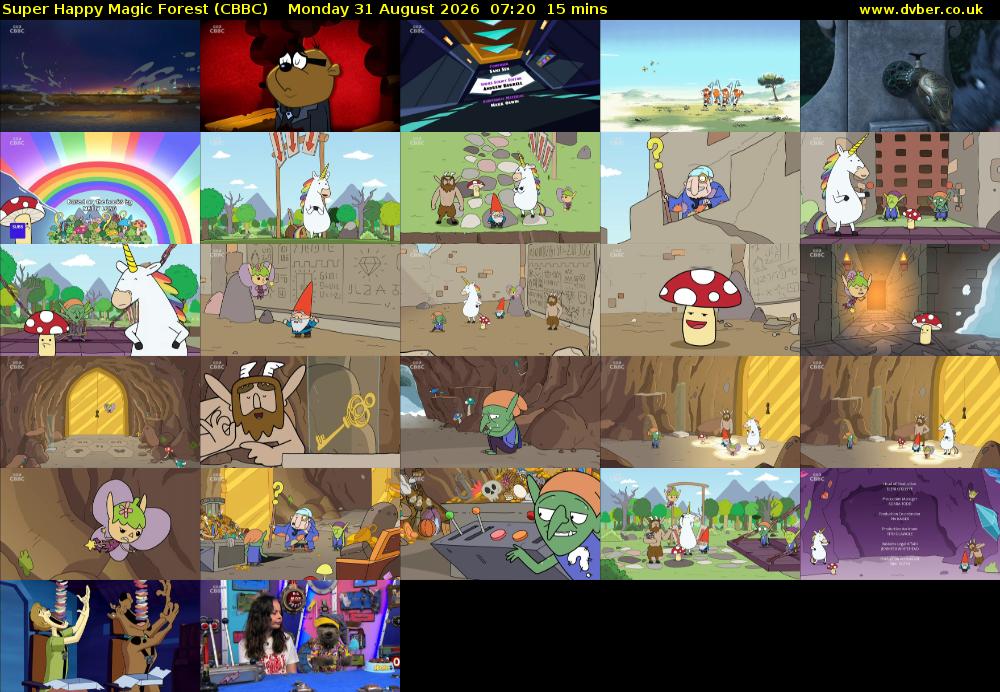 Super Happy Magic Forest (CBBC) Monday 31 August 2026 07:20 - 07:35