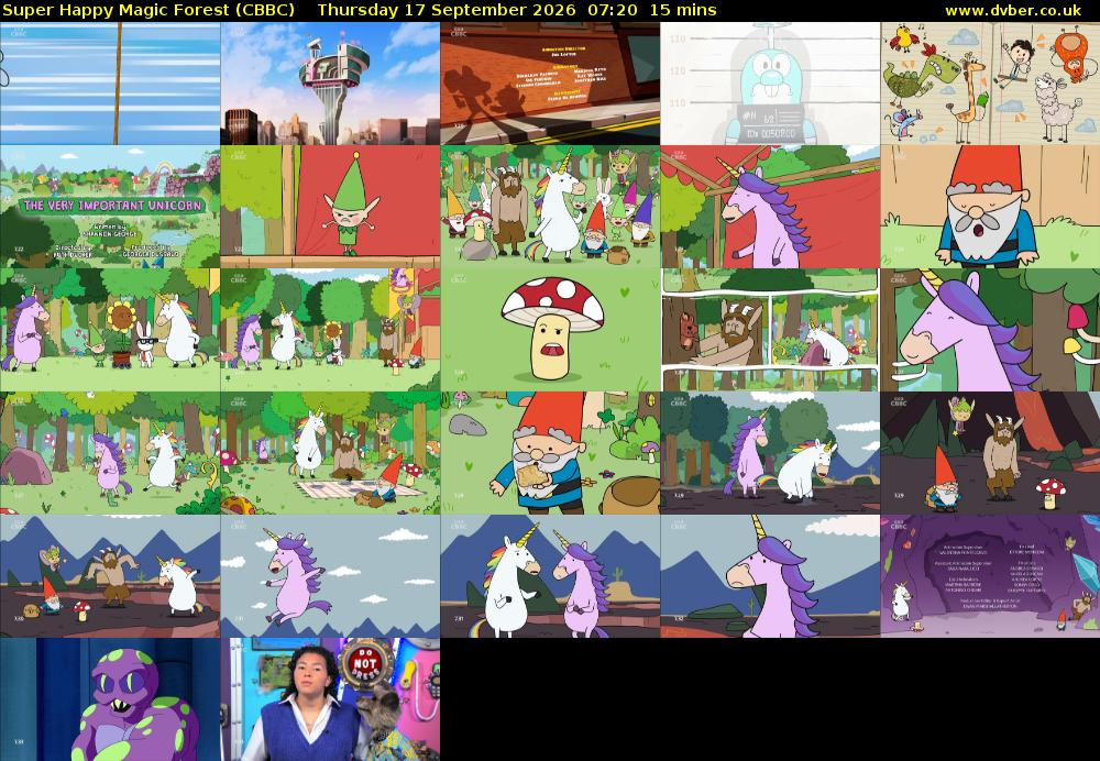 Super Happy Magic Forest (CBBC) Thursday 17 September 2026 07:20 - 07:35