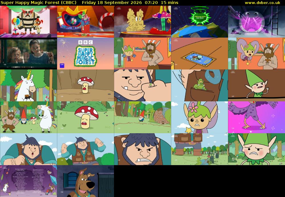 Super Happy Magic Forest (CBBC) Friday 18 September 2026 07:20 - 07:35