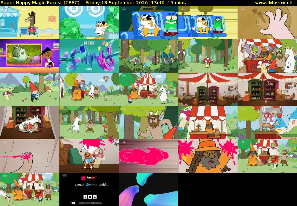 Super Happy Magic Forest (CBBC) Friday 18 September 2026 13:40 - 13:55