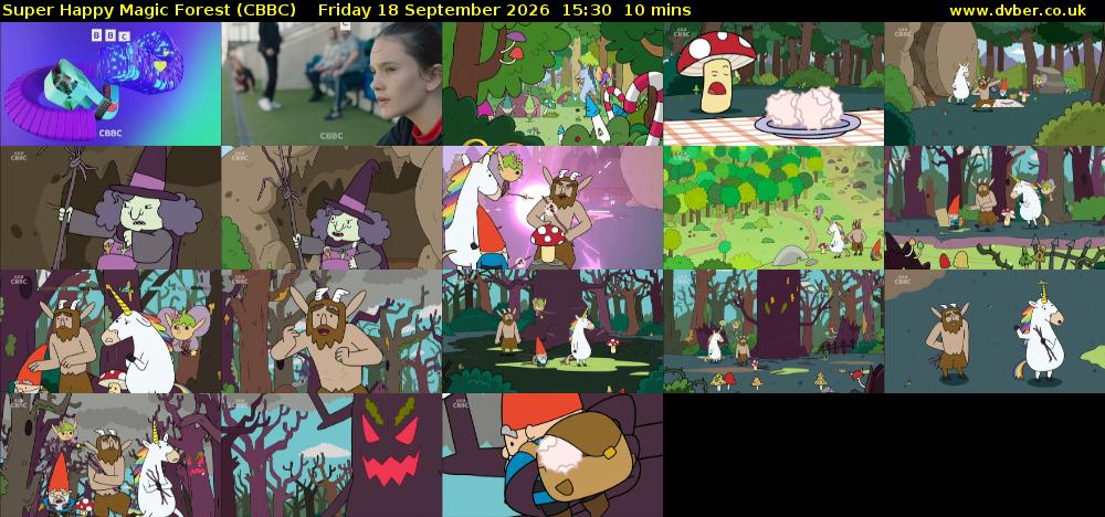 Super Happy Magic Forest (CBBC) Friday 18 September 2026 15:30 - 15:40