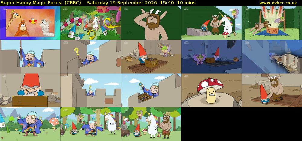 Super Happy Magic Forest (CBBC) Saturday 19 September 2026 15:40 - 15:50