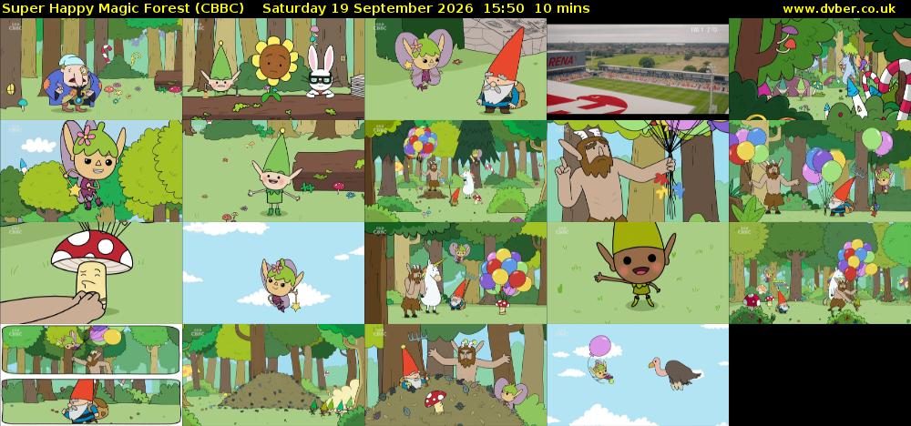 Super Happy Magic Forest (CBBC) Saturday 19 September 2026 15:50 - 16:00