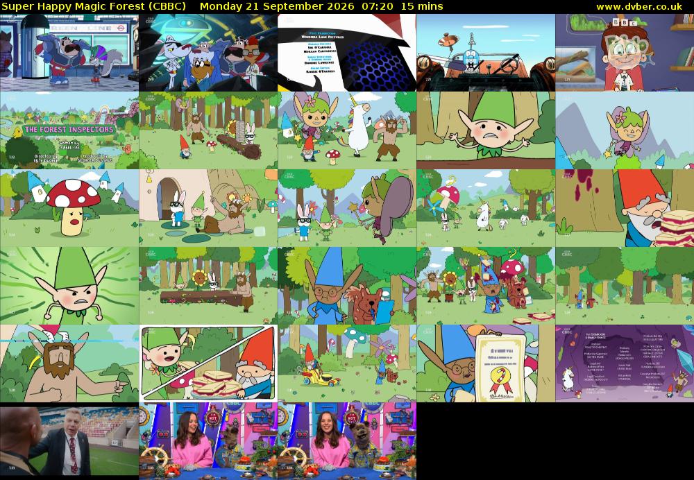 Super Happy Magic Forest (CBBC) Monday 21 September 2026 07:20 - 07:35