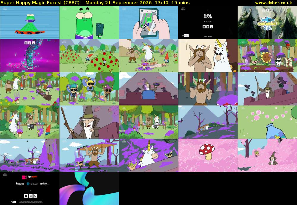 Super Happy Magic Forest (CBBC) Monday 21 September 2026 13:40 - 13:55