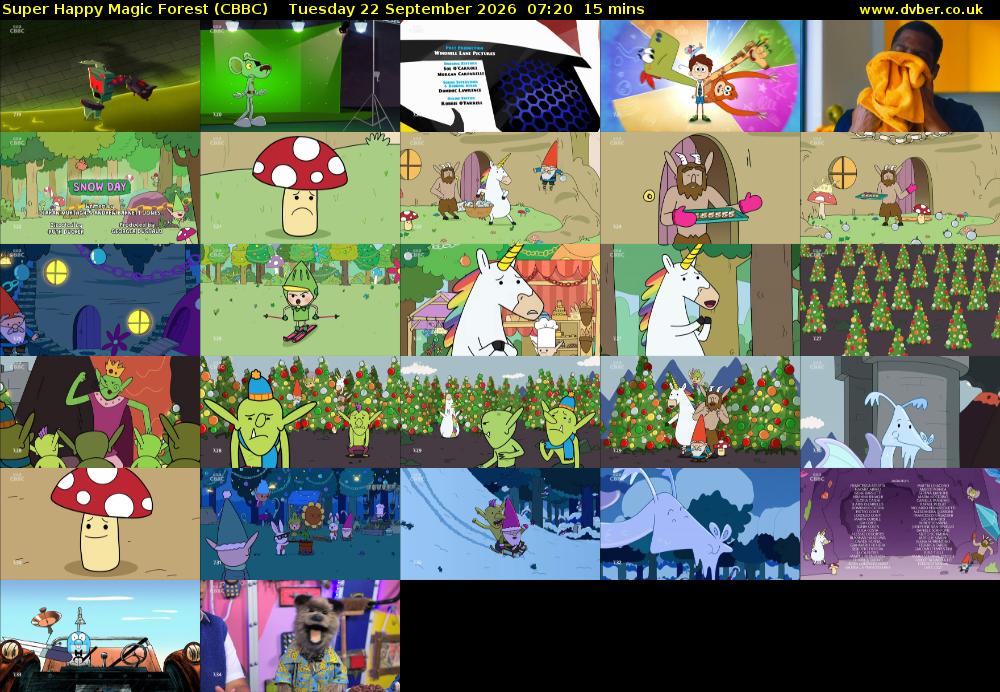 Super Happy Magic Forest (CBBC) Tuesday 22 September 2026 07:20 - 07:35