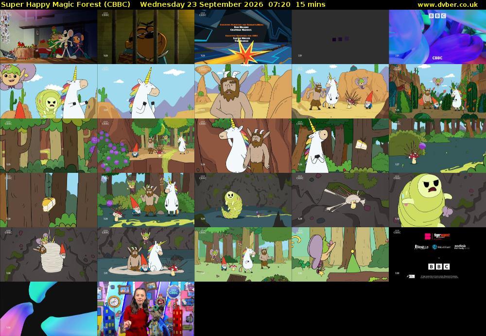 Super Happy Magic Forest (CBBC) Wednesday 23 September 2026 07:20 - 07:35