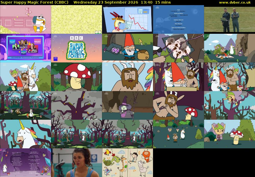 Super Happy Magic Forest (CBBC) Wednesday 23 September 2026 13:40 - 13:55