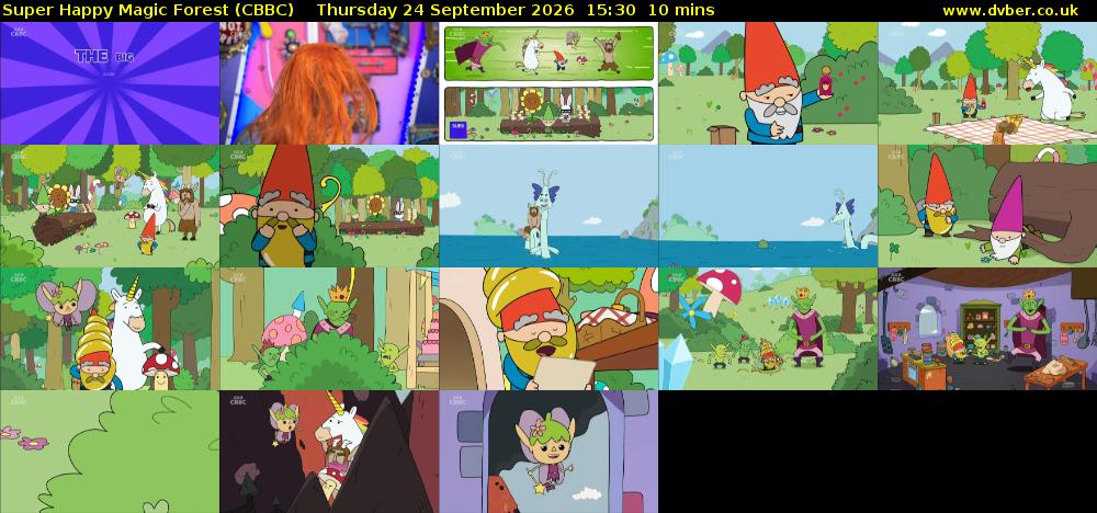 Super Happy Magic Forest (CBBC) Thursday 24 September 2026 15:30 - 15:40