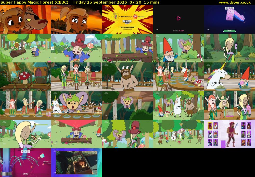 Super Happy Magic Forest (CBBC) Friday 25 September 2026 07:20 - 07:35