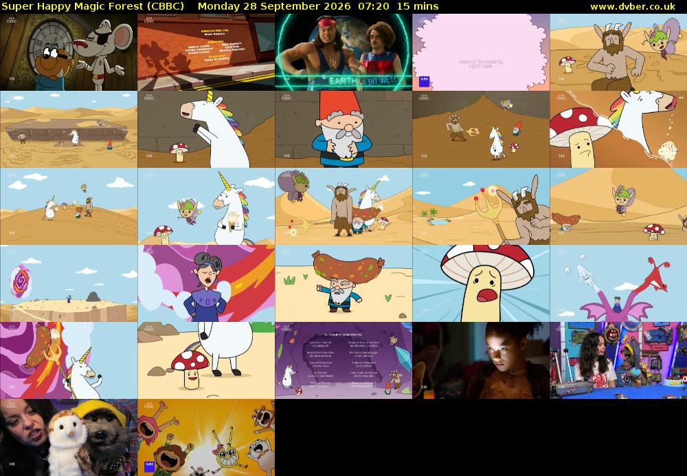 Super Happy Magic Forest (CBBC) Monday 28 September 2026 07:20 - 07:35