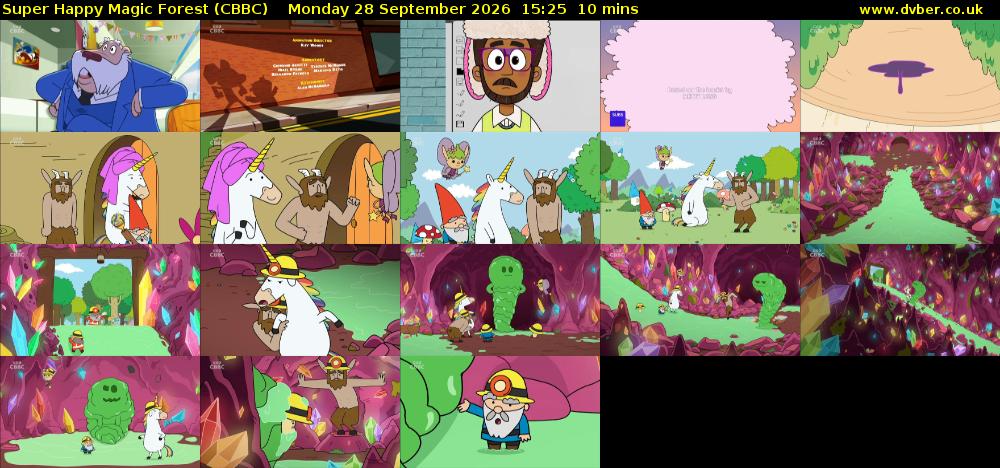 Super Happy Magic Forest (CBBC) Monday 28 September 2026 15:25 - 15:35