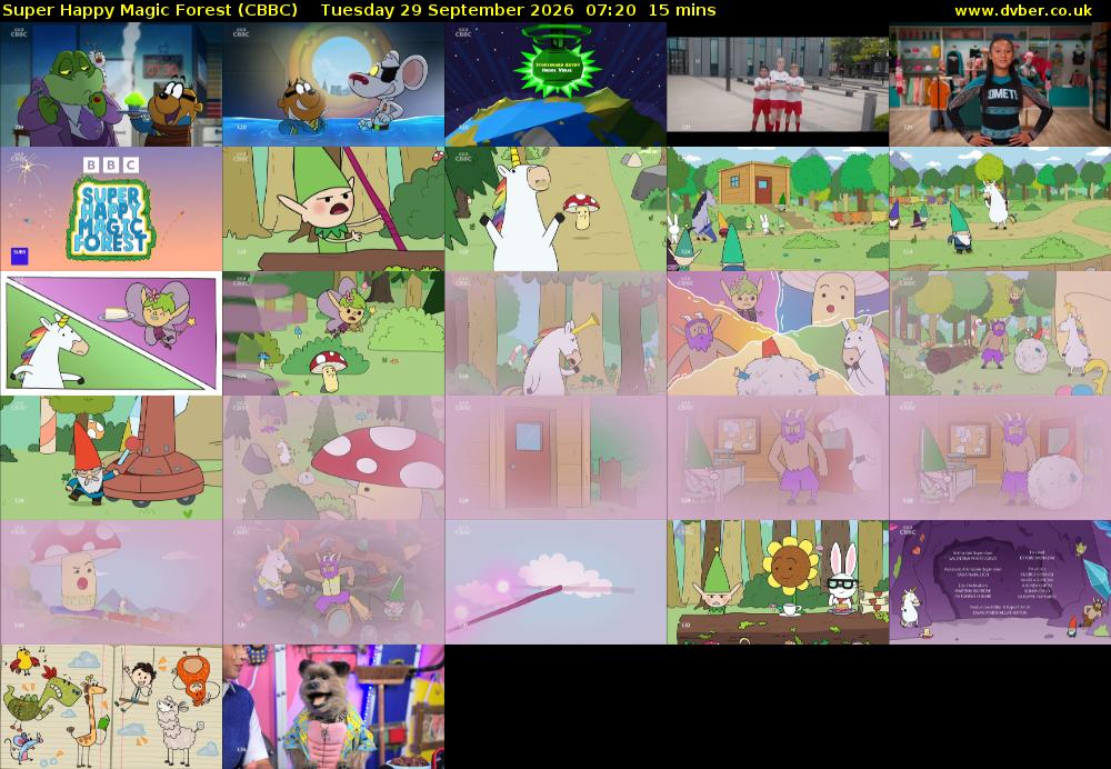 Super Happy Magic Forest (CBBC) Tuesday 29 September 2026 07:20 - 07:35