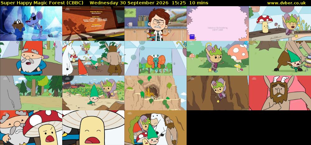 Super Happy Magic Forest (CBBC) Wednesday 30 September 2026 15:25 - 15:35
