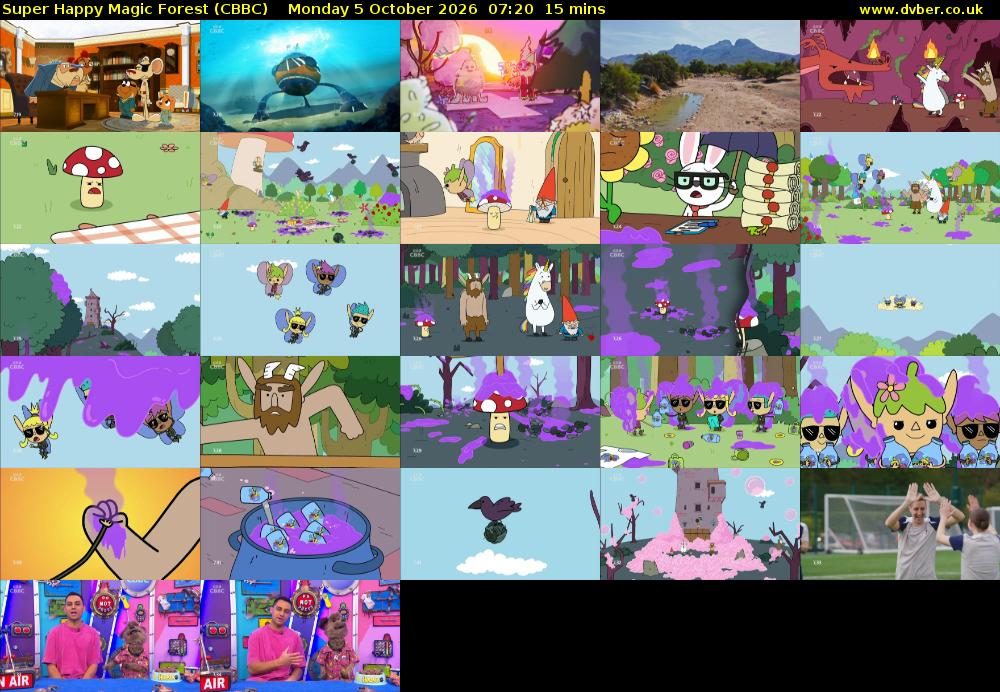 Super Happy Magic Forest (CBBC) Monday 5 October 2026 07:20 - 07:35