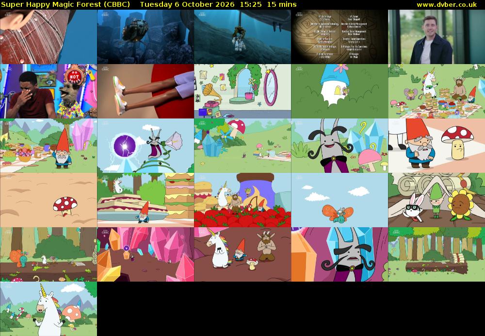 Super Happy Magic Forest (CBBC) Tuesday 6 October 2026 15:25 - 15:40