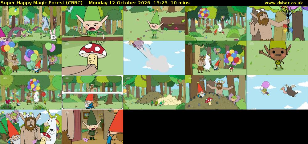 Super Happy Magic Forest (CBBC) Monday 12 October 2026 15:25 - 15:35