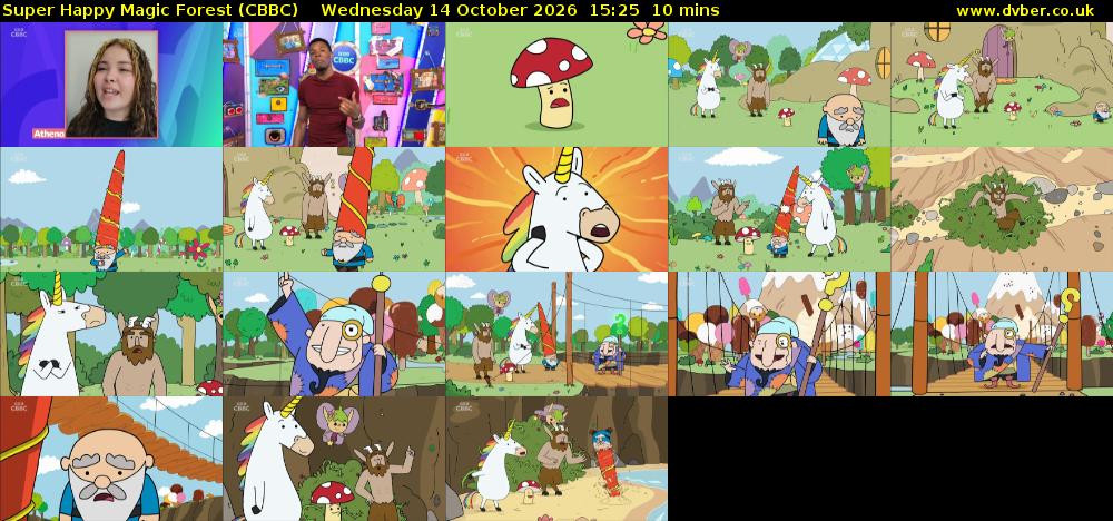 Super Happy Magic Forest (CBBC) Wednesday 14 October 2026 15:25 - 15:35