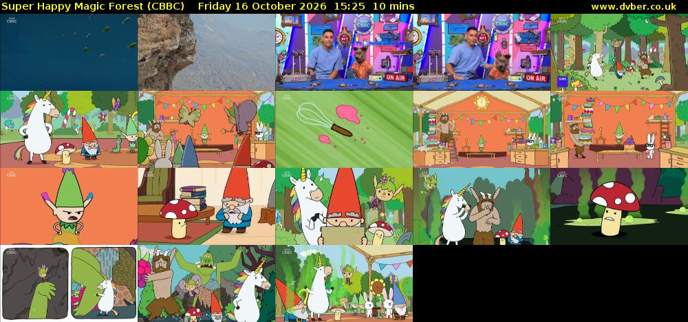 Super Happy Magic Forest (CBBC) Friday 16 October 2026 15:25 - 15:35