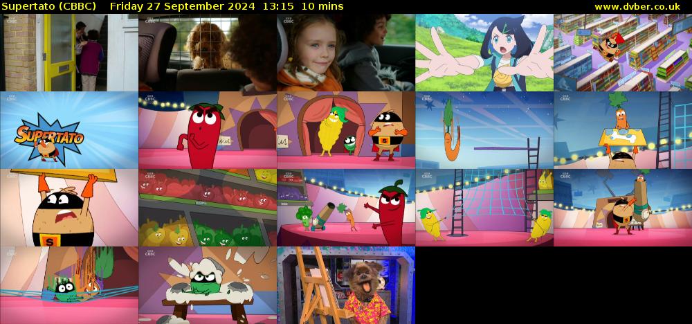Supertato (CBBC) Friday 27 September 2024 13:15 - 13:25
