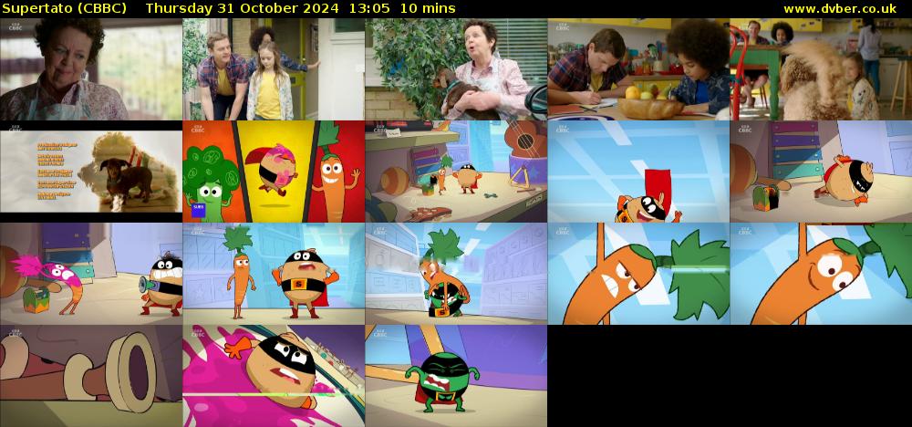 Supertato (CBBC) Thursday 31 October 2024 13:05 - 13:15