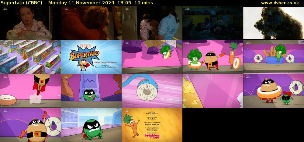 Supertato (CBBC) Monday 11 November 2024 13:05 - 13:15