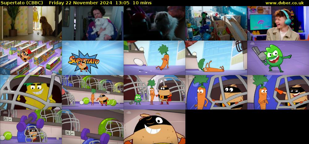 Supertato (CBBC) Friday 22 November 2024 13:05 - 13:15
