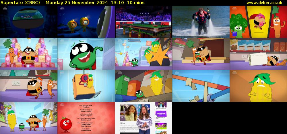 Supertato (CBBC) Monday 25 November 2024 13:10 - 13:20