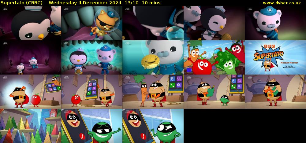 Supertato (CBBC) Wednesday 4 December 2024 13:10 - 13:20