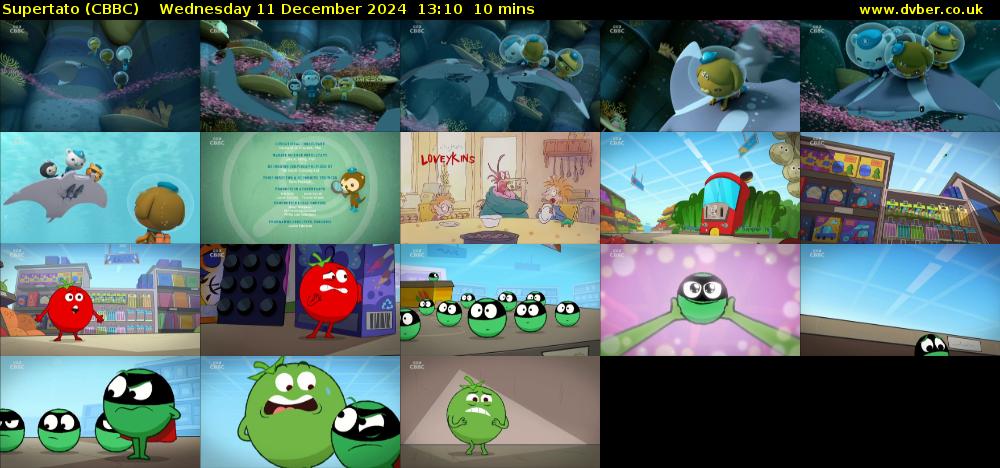 Supertato (CBBC) Wednesday 11 December 2024 13:10 - 13:20